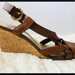 Antonio Melani Brown Cork Wedges